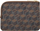 UNDERCOVER Brown UCU9P91-01 'Fuck' Pattern Pouch
