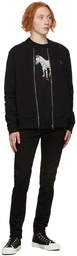 PS by Paul Smith Black Zebra Logo Bomber Jacket