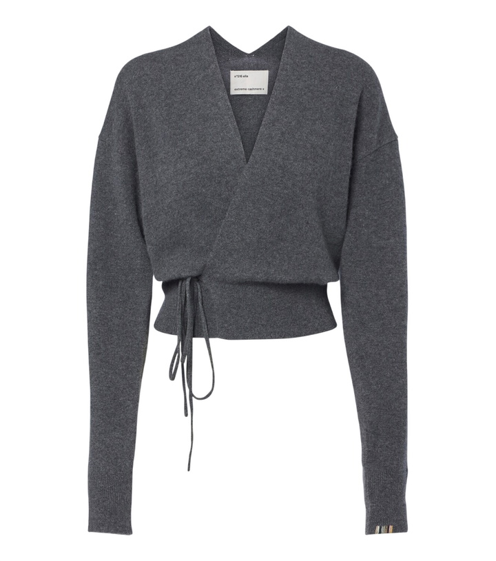 Photo: Extreme Cashmere N°516 Ella cashmere-blend wrap cardigan
