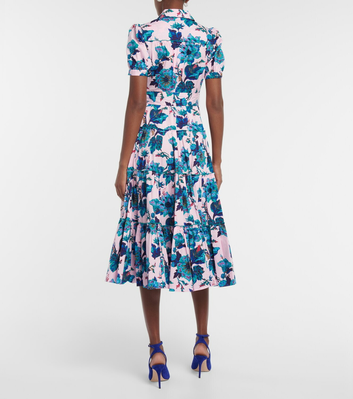 queena cotton dress Diane Von Furstenberg DVF Queena Midi Dress