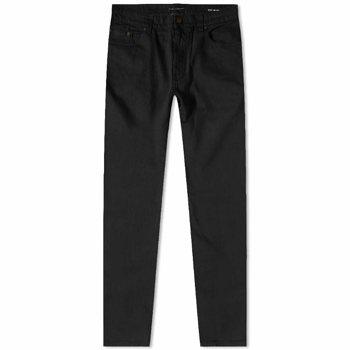 Photo: Saint Laurent Men's Skinny 5 Pocket Jean in Worn Black