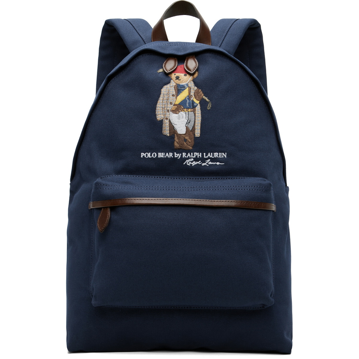 Polo Ralph Lauren Navy Polo Bear Canvas Backpack
