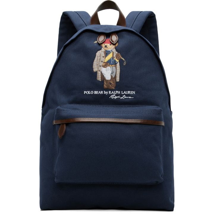 Photo: Polo Ralph Lauren Navy Polo Bear Canvas Backpack