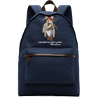 Polo Ralph Lauren Navy Polo Bear Canvas Backpack