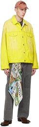 Acne Studios Yellow Oversized Denim Jacket