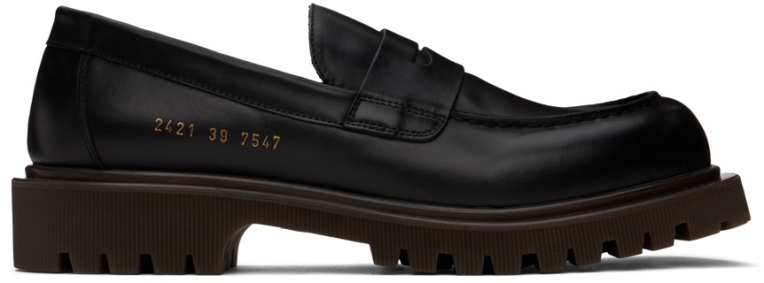 Photo: Common Projects Black Chunk Sole Loafers