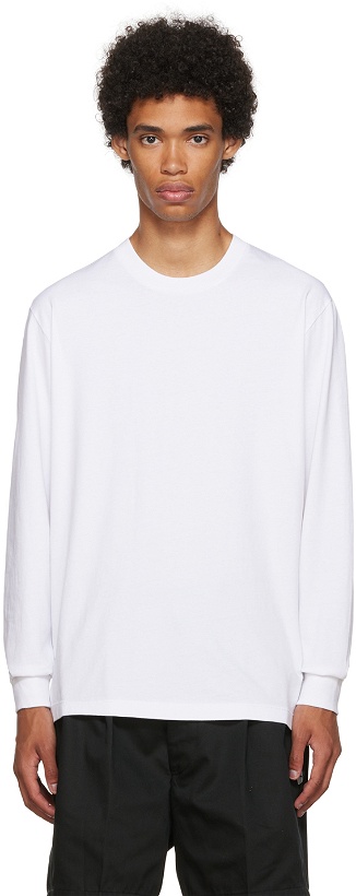Photo: Lady White Co. White Cotton Long Sleeve T-Shirt