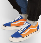Vans - Anaheim Old Skool 36 Leather-Trimmed Canvas and Suede Sneakers - Men - Blue