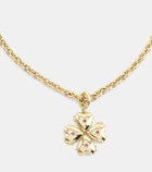 Lauren Rubinski Bruno 14kt gold pendant necklace with tourmalines