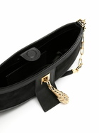 Gucci Black Tiger Head Small Suede Shoulder Bag