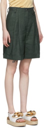 Maiden Name SSENSE Exclusive Green Emily Shorts