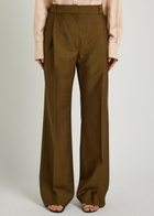 Rohe Tailored Straight-leg Wool-blend Trousers Brown