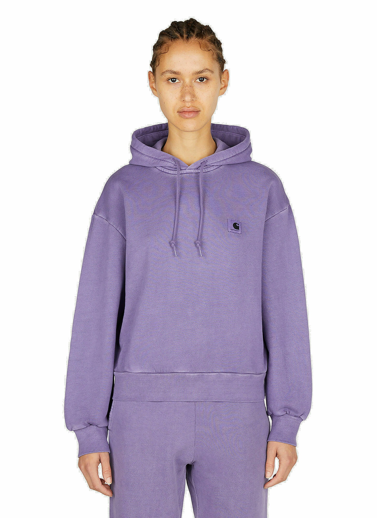 Carhartt WIP - Nelson Hooded Sweatshirt in Purple Carhartt WIP