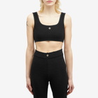 Casablanca Women's Textured Bralette Top in Black