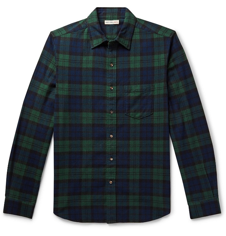 Photo: Alex Mill - Checked Cotton-Flannel Shirt - Green