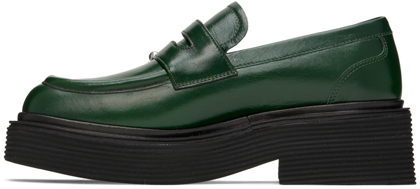 marni green loafers