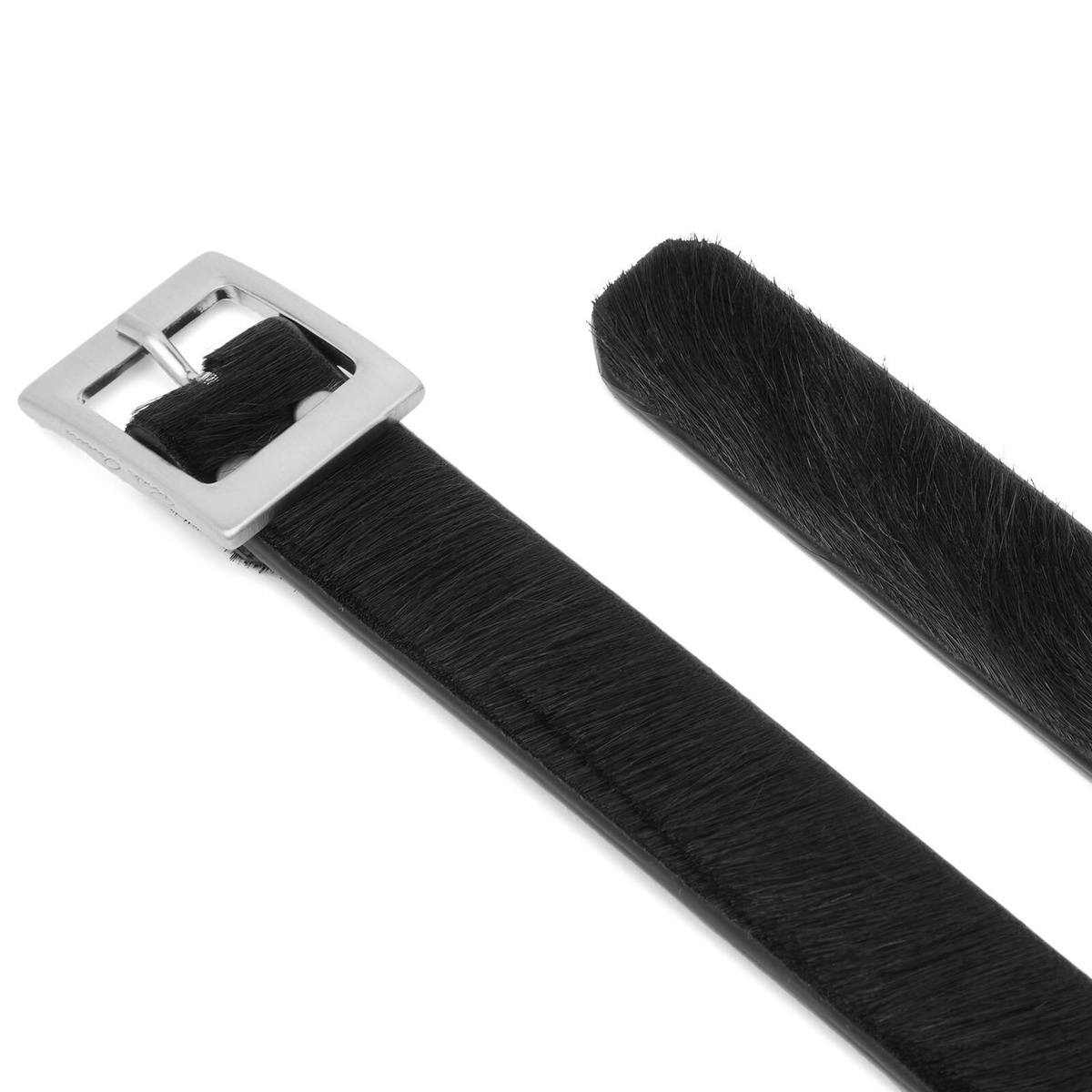 Rick Owens Men's Stooges Leather Belt in Black 