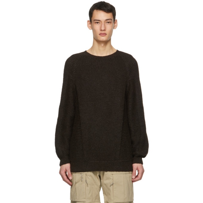 Photo: ACRONYM Brown Hand Knit Air Jet Sweater