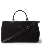 ANDERSON'S - Leather-Trimmed Suede Duffle Bag