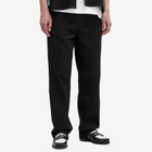 Percival Men's Artifact Relaxed Seersucker Trousers in Black