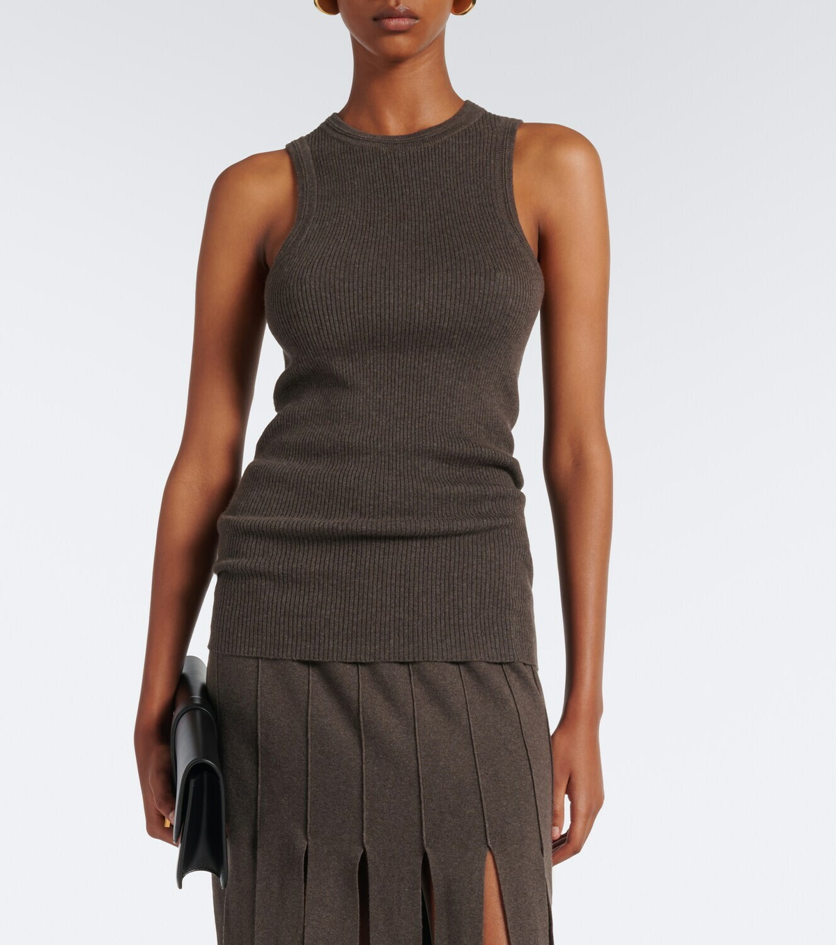 Lisa Yang Amya cotton and cashmere tank top