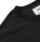 Y-3 - Oversized Logo-Print Loopback Cotton-Jersey Sweatshirt - Black