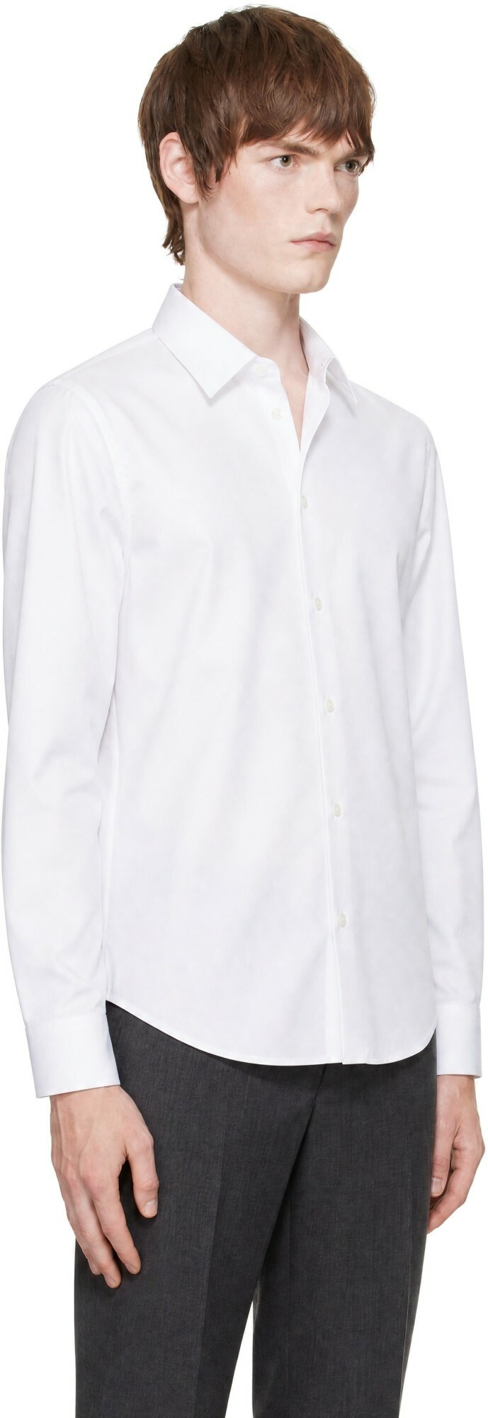 AMI Paris White Cotton Ami de Coeur Shirt