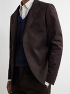 Mr P. - Cotton-Blend Twill Suit Jacket - Brown