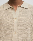 Edmmond Studios GIORGOS KNITED SHIRT Beige Mens Pullover