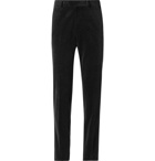 Ermenegildo Zegna - Slim-Fit Stretch Cotton and Cashmere-Blend Corduroy Trousers - Black