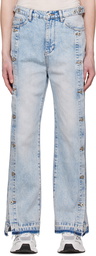 Feng Chen Wang Blue Side Release Jeans