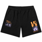 Lo-Fi Men's Basic Parts Sweat Shorts in Black