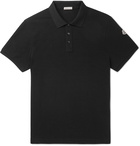 Moncler - Cotton-Piqué Polo Shirt - Men - Black