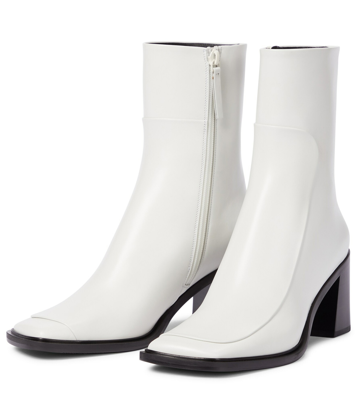 The Row - Patch leather ankle boots The Row