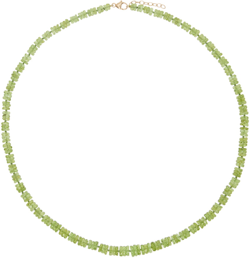 JIA JIA Green Aurora Peridot Faceted Gemstone Necklace