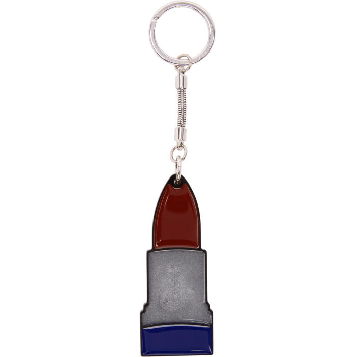 Christian Louboutin Lipstick Case Keychain in Metallic
