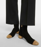 Rene Caovilla Embellished suede ankle boots