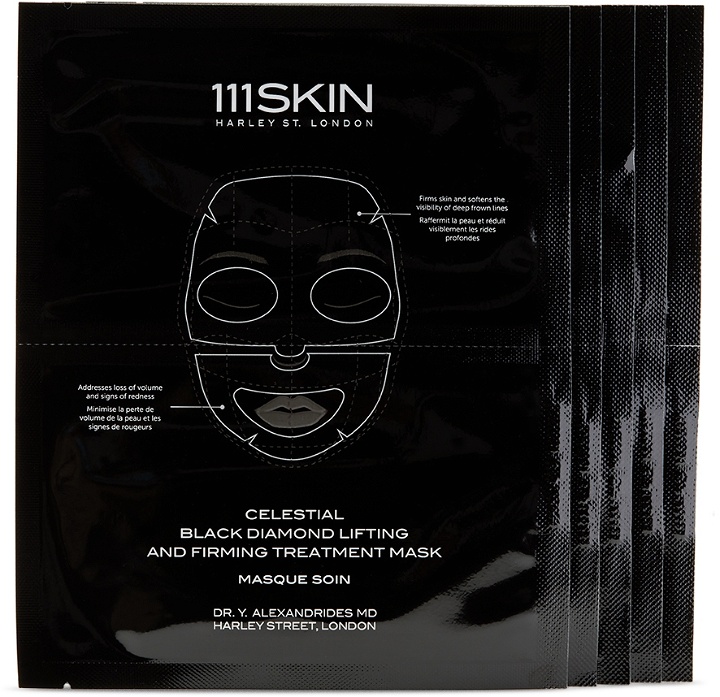Photo: 111 Skin Five-Pack Celestial Black Diamond Lifting And Firming Face Mask, 31 mL