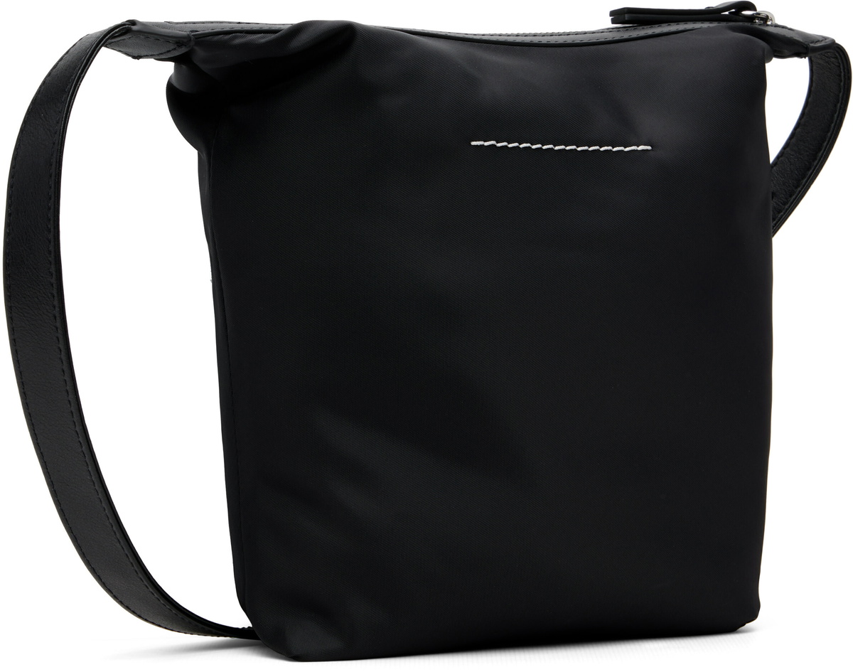 MM6 Maison Margiela Black Logo Patch Pouch