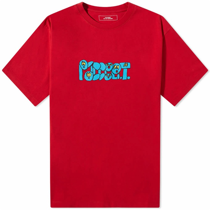 Photo: PACCBET Men's Captek Eyes Logo T-Shirt in Red