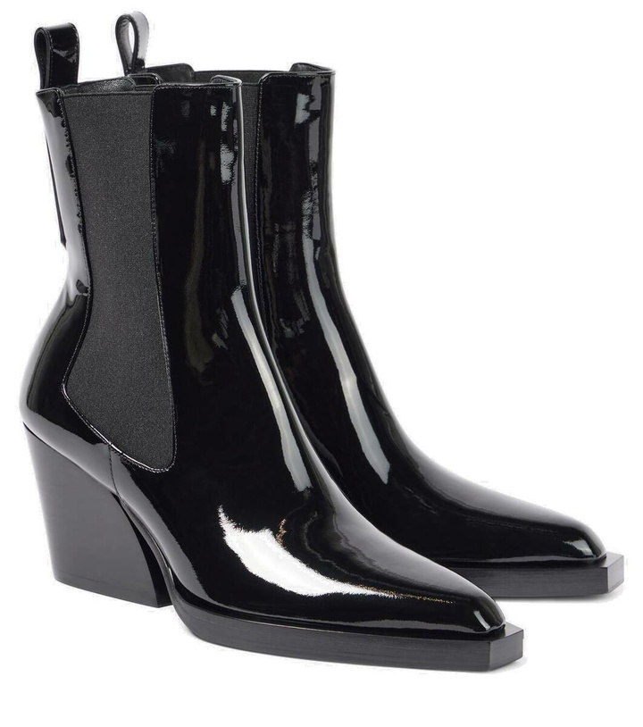 Photo: Zimmermann Drew patent leather ankle boots