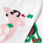Carne Bollente Women's Milk Snake Socks in White