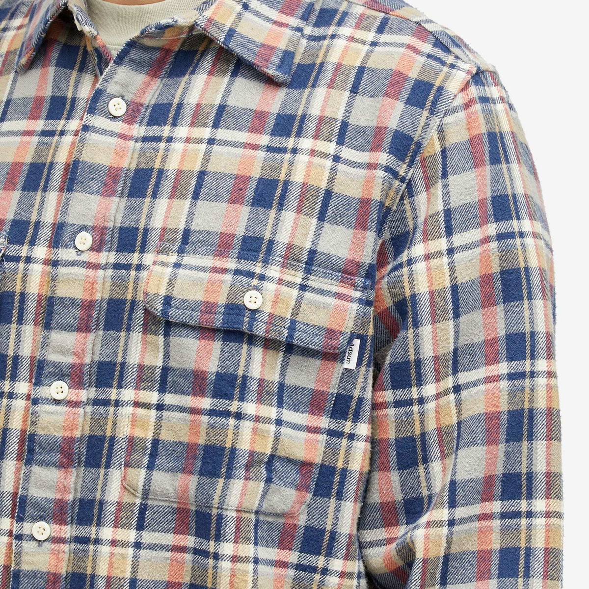 Adsum Men's Classic Plaid Work Shirt in Blue
