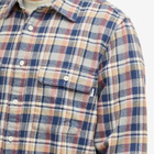 Adsum Men's Classic Plaid Work Shirt in Blue