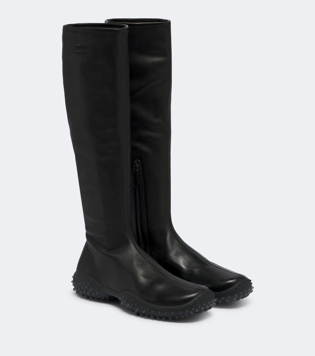 Miu Miu Leather knee-high boots