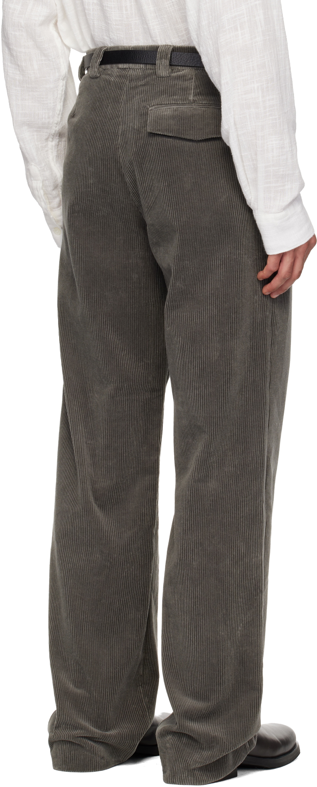 Rier SSENSE Exclusive Gray Corduroy Trousers