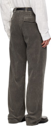 Rier SSENSE Exclusive Gray Corduroy Trousers
