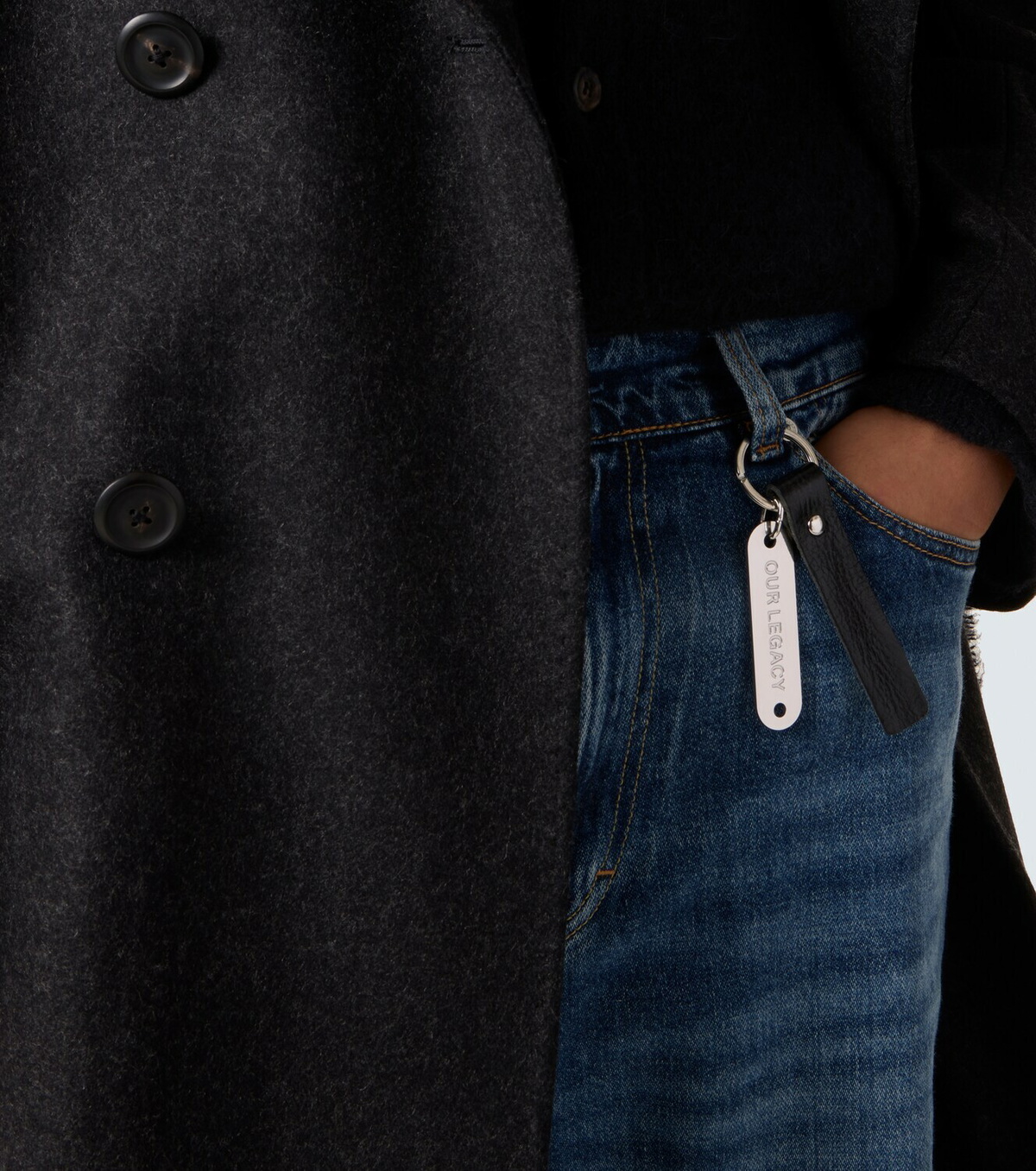 Our Legacy Ring leather keychain