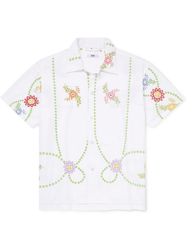 Photo: BODE - Embroidered Cotton Shirt - Neutrals