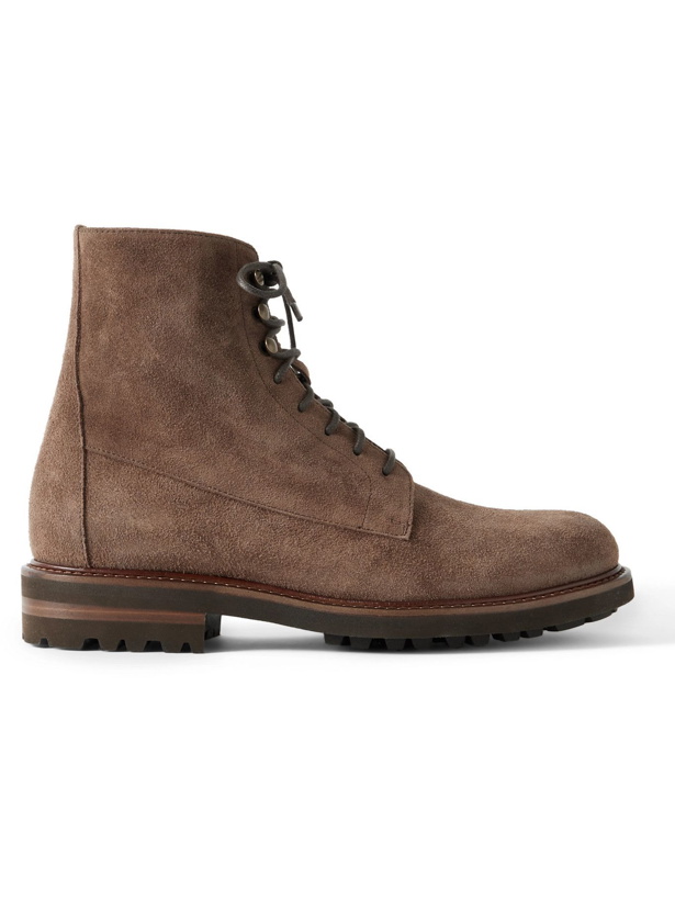 Photo: BRUNELLO CUCINELLI - Suede Boots - Brown